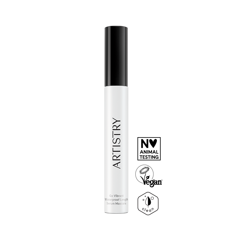 Artistry™ Go Vibrant™ Vandeniui atsparus ilginamasis blakstienų tušas su serumu