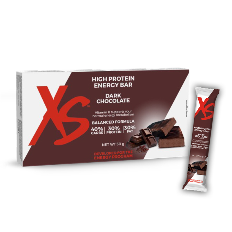 High Protein Energy Bar XS™ – juodojo šokolado skonio